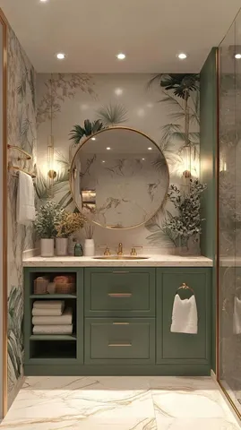 Banyo dolabı modeli ve lavabo altı depolama tasarım örneği — DLN-BN-005