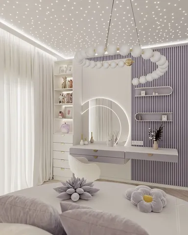 Genç odası modeli için mobilya yerleşimi örneği — DLN-CO-014