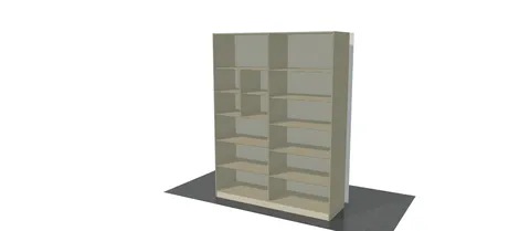Özel ölçü mobilya için üç boyutlu yerleşim çizimi — DLN-ES-018