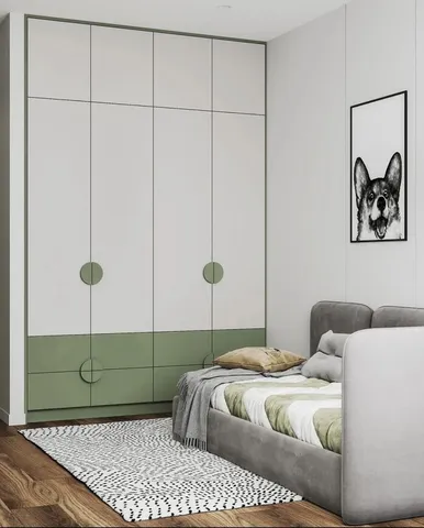Gardırop modeli ve giysi depolama tasarım örneği — DLN-GD-006