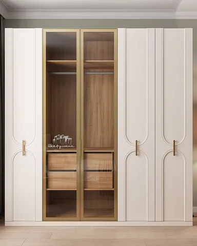 Gardırop modeli ve giysi depolama tasarım örneği — DLN-GD-010