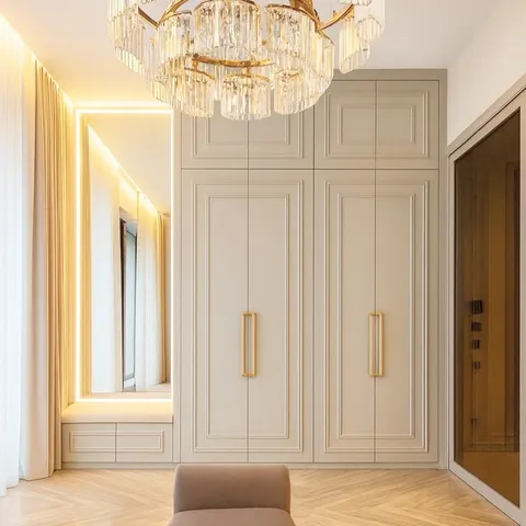 Gardırop modeli ve giysi depolama tasarım örneği — DLN-GD-019