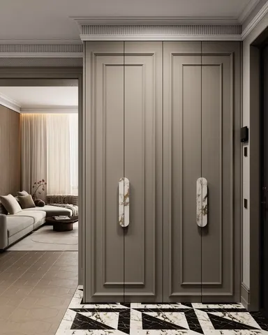 Gardırop modeli ve giysi depolama tasarım örneği — DLN-GD-020