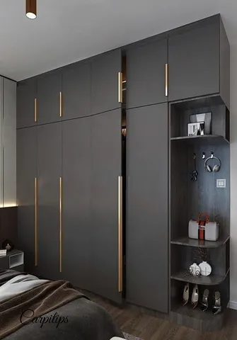 Gardırop modeli ve giysi depolama tasarım örneği — DLN-GD-034