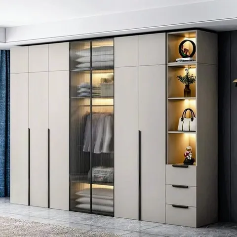 Gardırop modeli ve giysi depolama tasarım örneği — DLN-GD-037