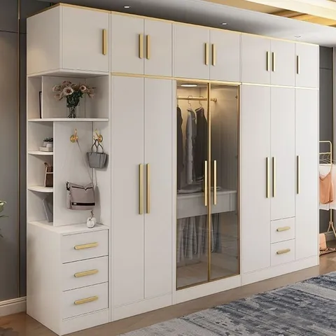 Gardırop modeli ve giysi depolama tasarım örneği — DLN-GD-042