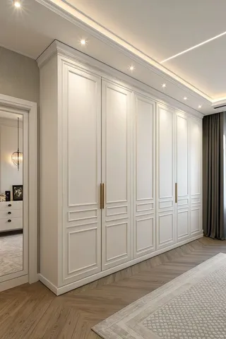 Gardırop modeli ve giysi depolama tasarım örneği — DLN-GD-045