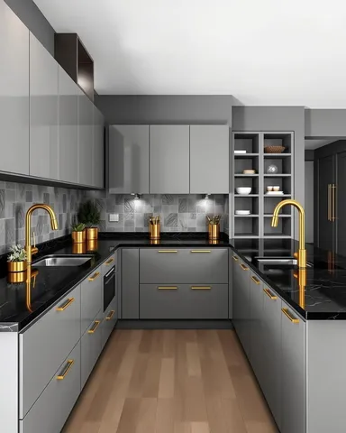 Mutfak dolabı modeli için yerleşim ve depolama tasarımı — DLN-MT-008