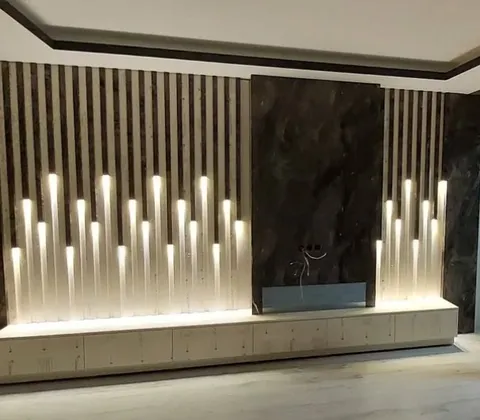 TV ünitesi modeli ve depolama tasarım örneği — DLN-TV-001
