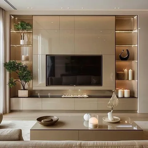 TV ünitesi modeli ve depolama tasarım örneği — DLN-TV-019