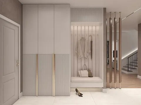 Portmanto modeli için antre mobilyası tasarım örneği — DLN-VS-006