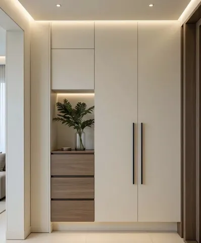 Vestiyer modeli ve antre dolabı tasarım örneği — DLN-VS-028