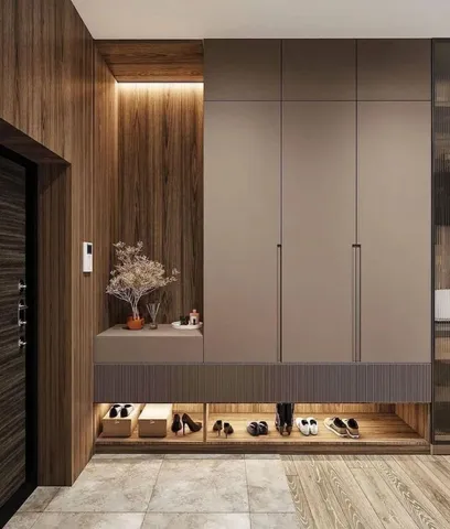 Vestiyer modeli ve antre dolabı tasarım örneği — DLN-VS-070