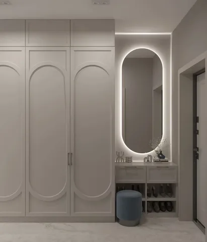 Vestiyer modeli ve antre dolabı tasarım örneği — DLN-VS-073