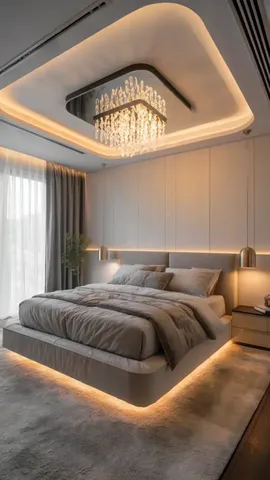 Yatak odası modeli için yatak ve mobilya yerleşimi — DLN-YO-029